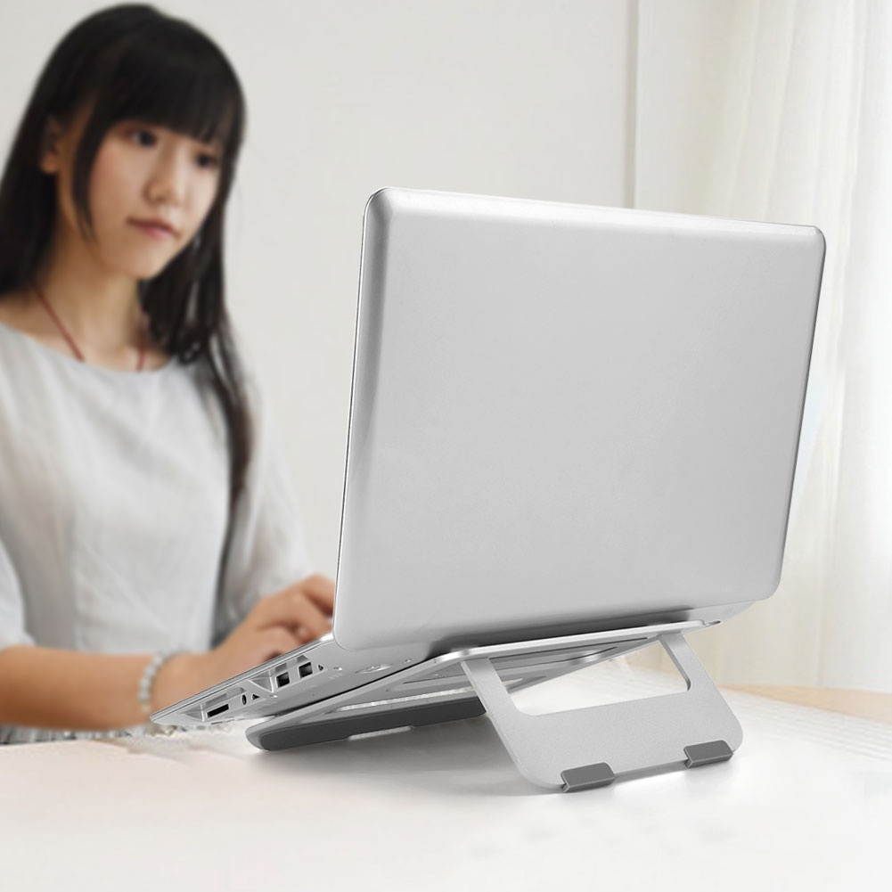 Laptop Stand for 12-17 MacBook Pro&Air 13 15 Adjustable Cooling Pad Desk Holder