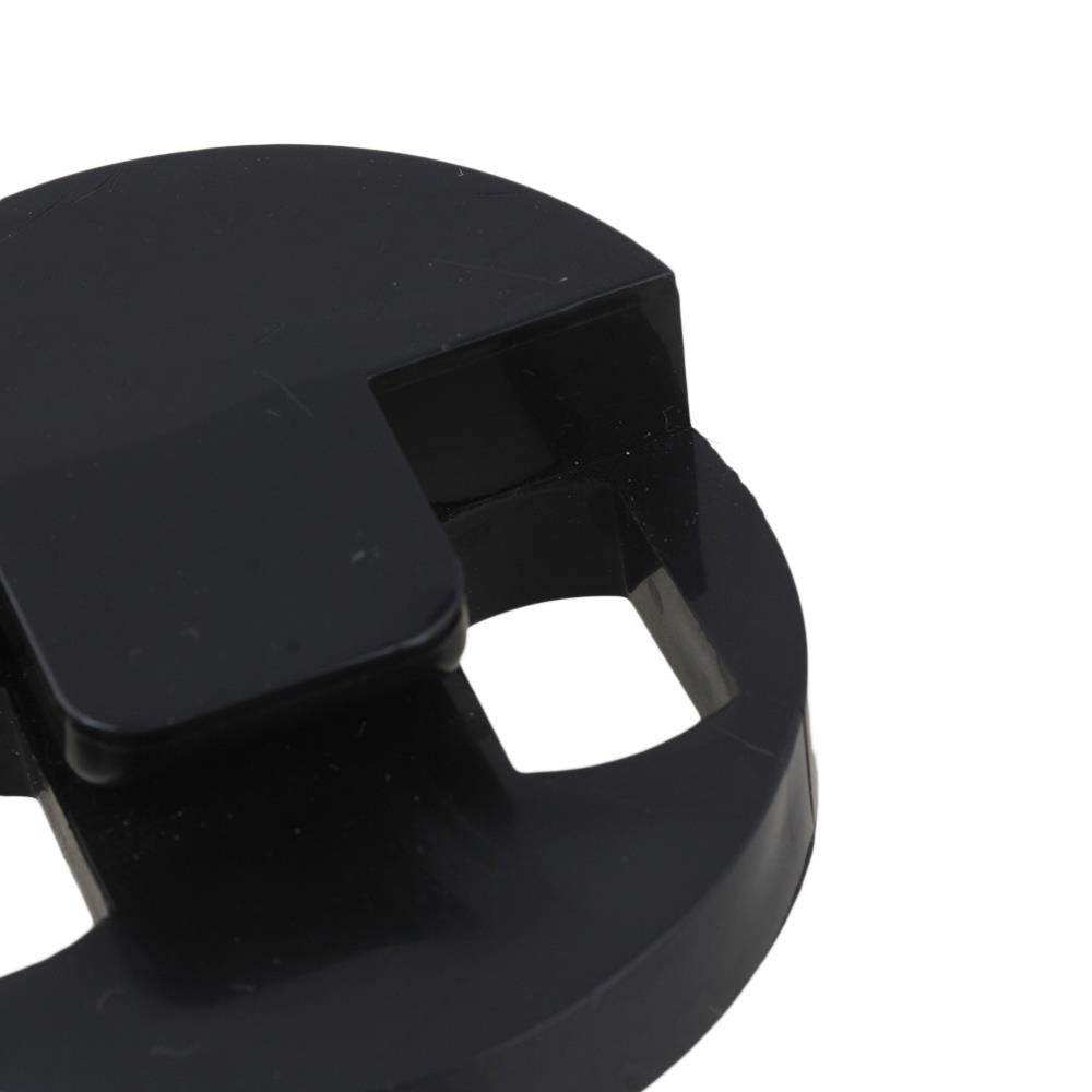 BQLZR Black Lightweight Rubber Round Hole Bass Mute for Bass Instrument Set of 10