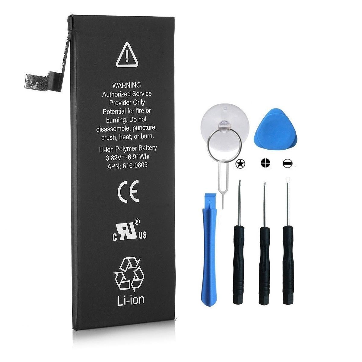 New OEM Quality Apple Internal Battery Replacement For iPhone 6 1810mAh A1549, A1586, A1589 with Installation Tool Kit