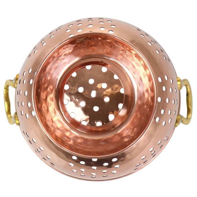 Gibson Home Rembrant 5.7 Inch Stainless Steel Mini Colander in Copper