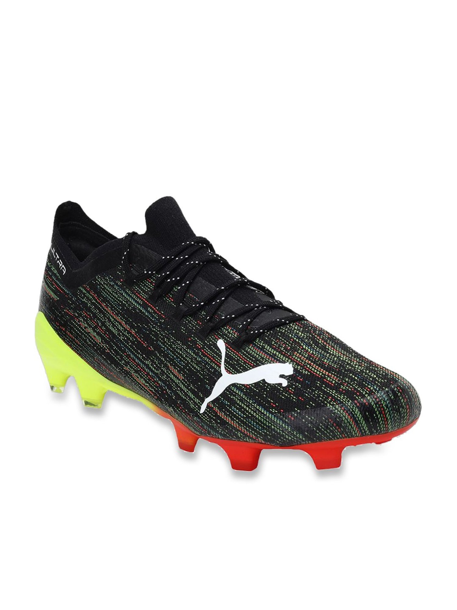Puma Unisex ULTRA 1.2 FG/AG Black Football Shoes