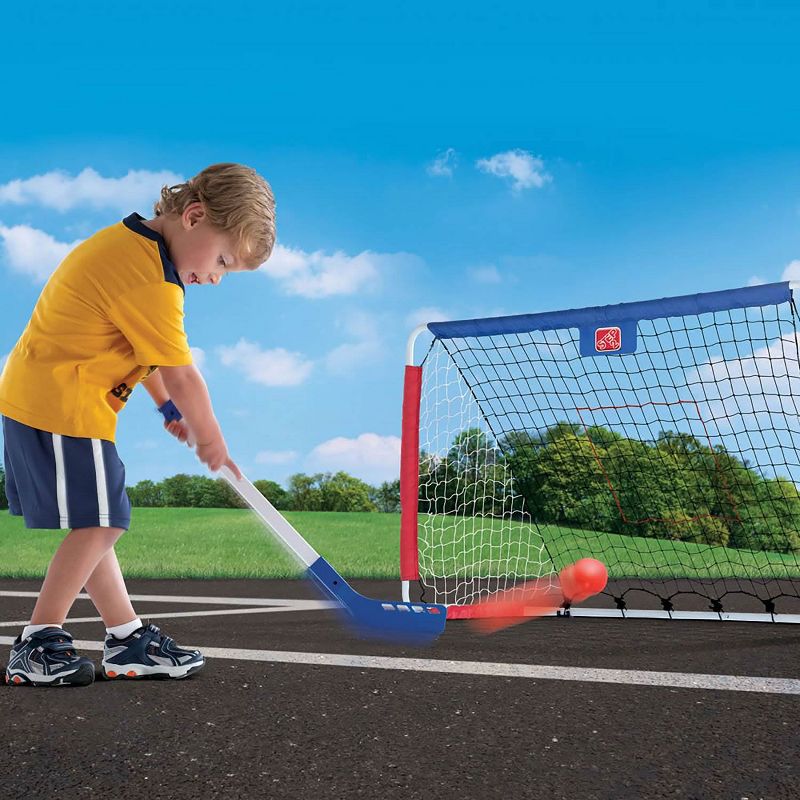 Step2 Kid Child Outdoor Kickback Soccer Hockey Training Goal and Pitchback Net