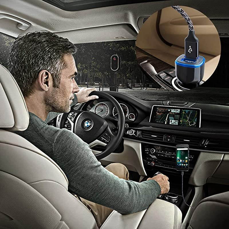 Charger Compatible for Samsung Galaxy A10E A20 A50 A70 A80 S20 FE Note 20 Ultra A21 A51 A71 A11 S10 Moto G PowerG FastG StylusZ4 Car AdapterWall Charger Plug with Type C Fast Charging Cable