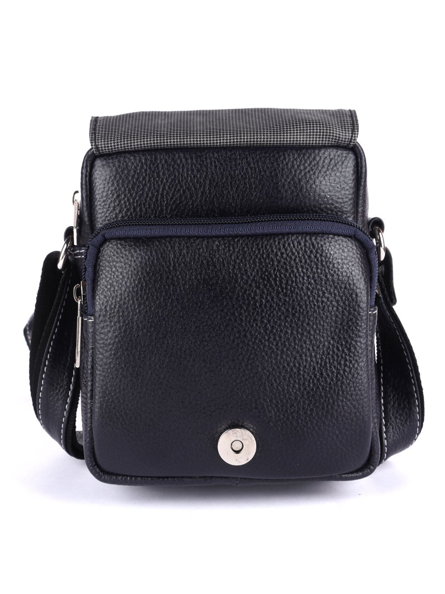 HiLEDER Pure Genuine Leather Messenger Shoulder Sling Cross Body Office Bag for Men and Women, Blue