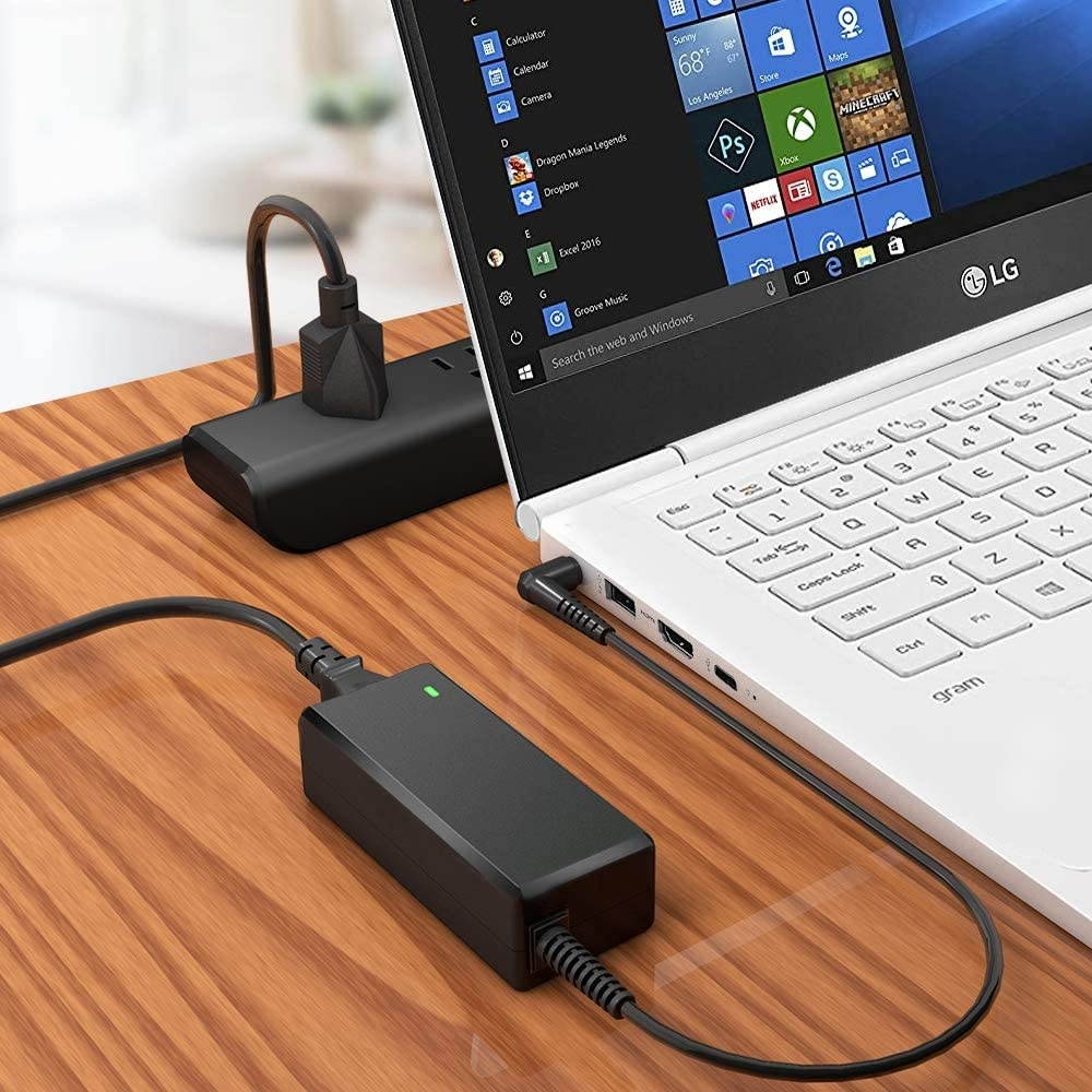 19V AC Charger for LG Gram 13.3 14 15 17 Series 13Z980 14Z980 15Z980 13Z950 13Z970 13Z940 13Z975 14Z950 14Z970 15Z960 15Z970 15Z975 17Z990 LG Gram Laptop Power Supply Cord