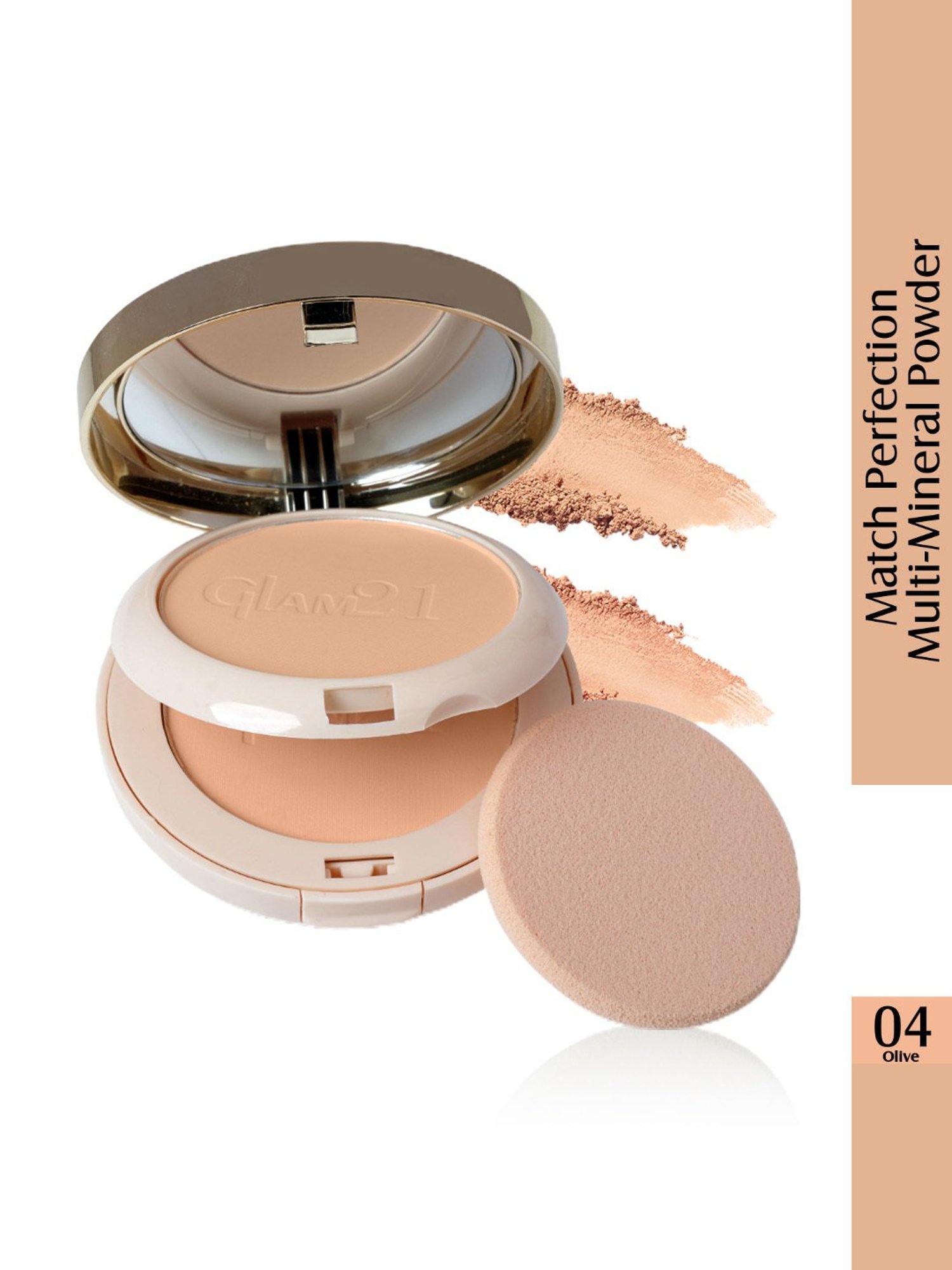 Glam21 Match Perfection Multi-Mineral HD Compact Powder 04 Olive - 20 gm