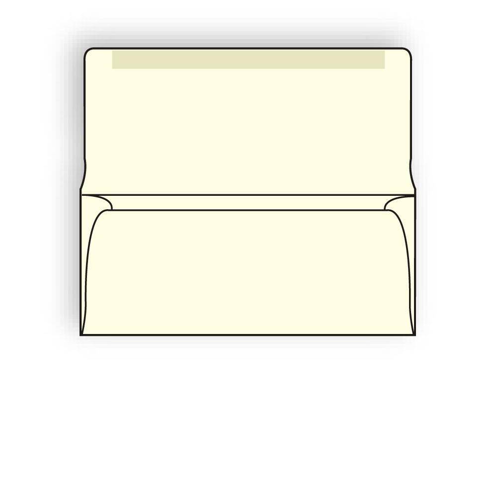 #9 Collection/Remittance Envelopes, 3-7/8" x 8-7/8" 24# Creme Pastel, Open Side, Flaps Extended (Box of 500)