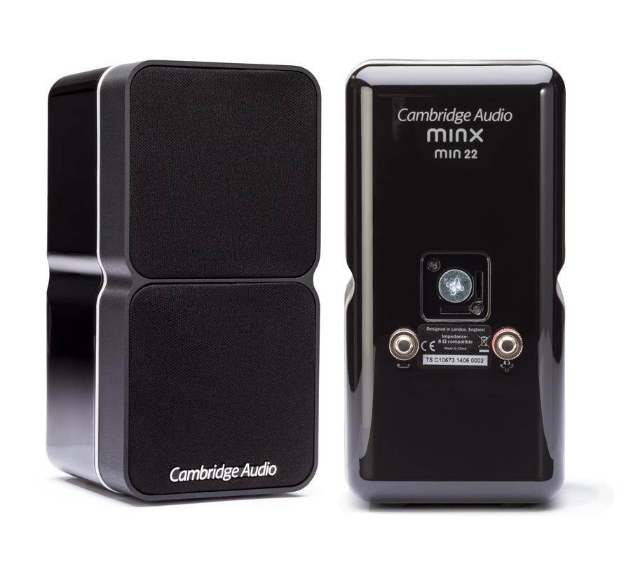 Cambridge Minx Min 22 Satellite Bookshelf Speaker - Each (Black)