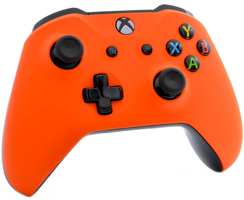 "Soft Touch Orange" Xbox One S UN-MODDED Custom Controller Unique Design (with 3.5 jack)