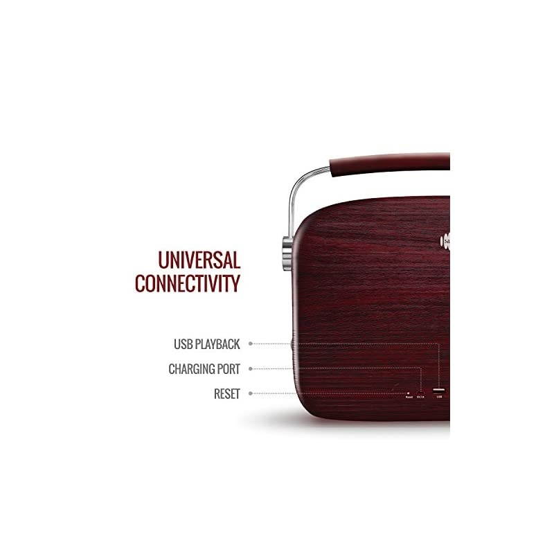 Carvaan Portable Digital Music Player Cherrywood Red