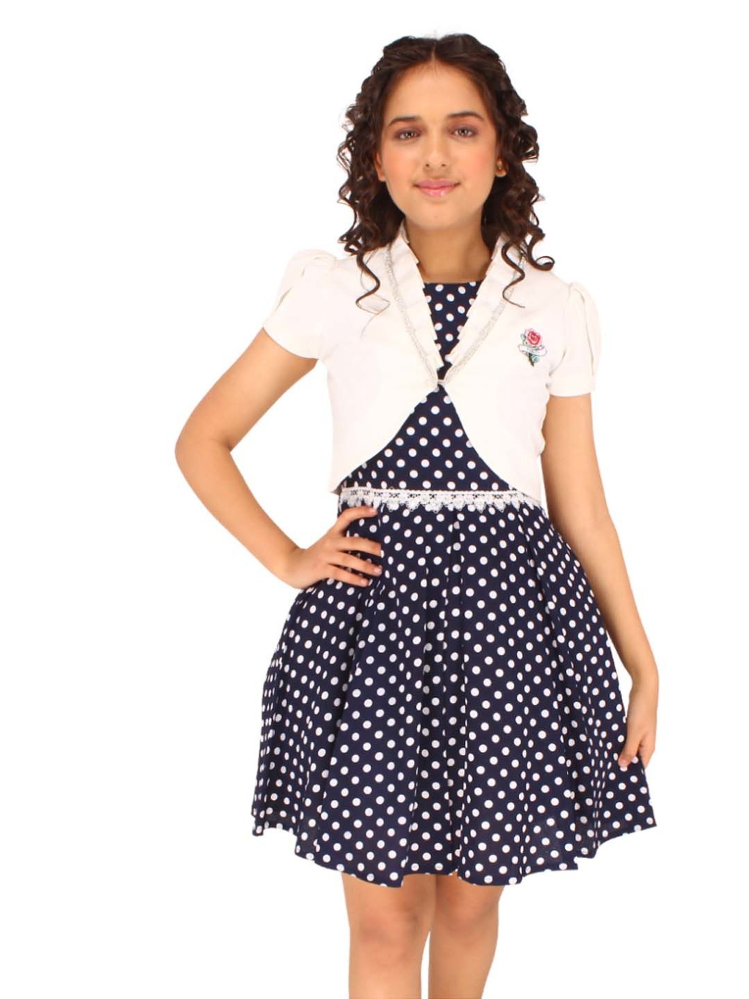 Mothercare Kids White & Yellow Cotton Printed Top Set