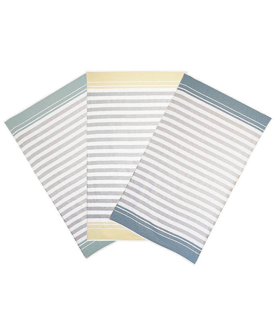 Vera Wang Stripe 2-Piece Beach Towel Set