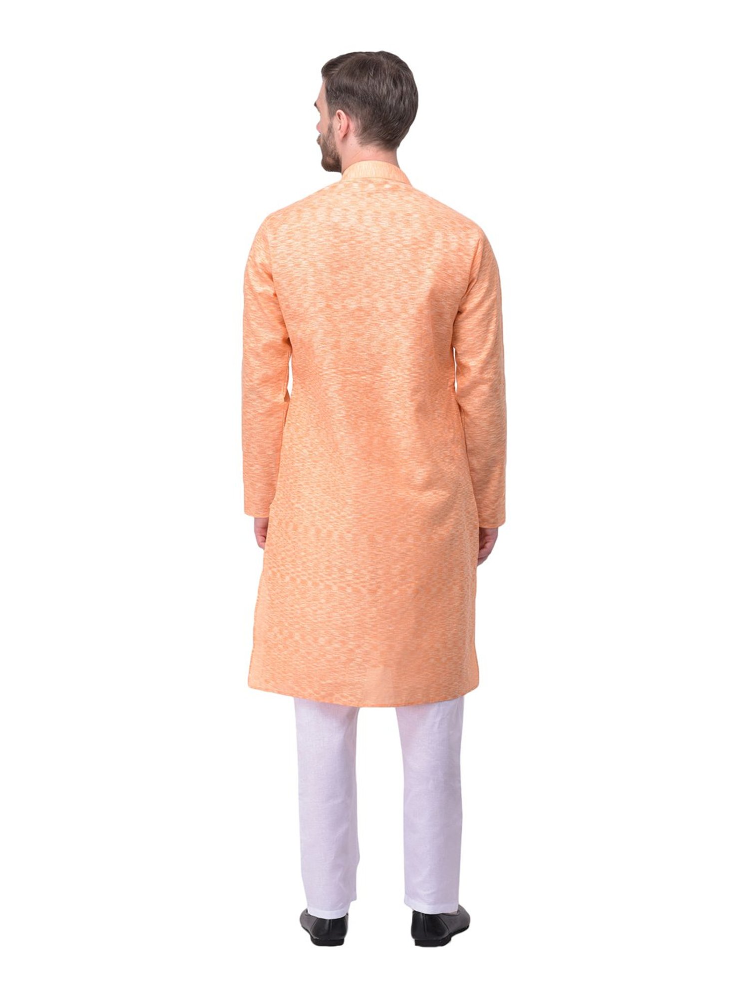 SG LEMAN Orange Kurta Bottom Set