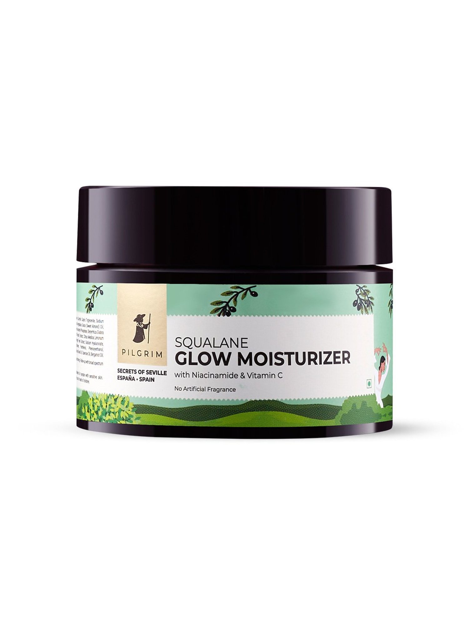 Pilgrim Squalane (Plant derived) Glow Moisturizer with Niacinamide & Vitamin C - 50 gm