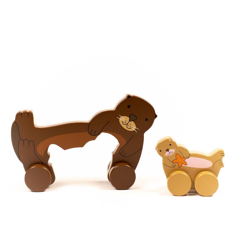 Big and Little Sea Otter Push and Pull Toys