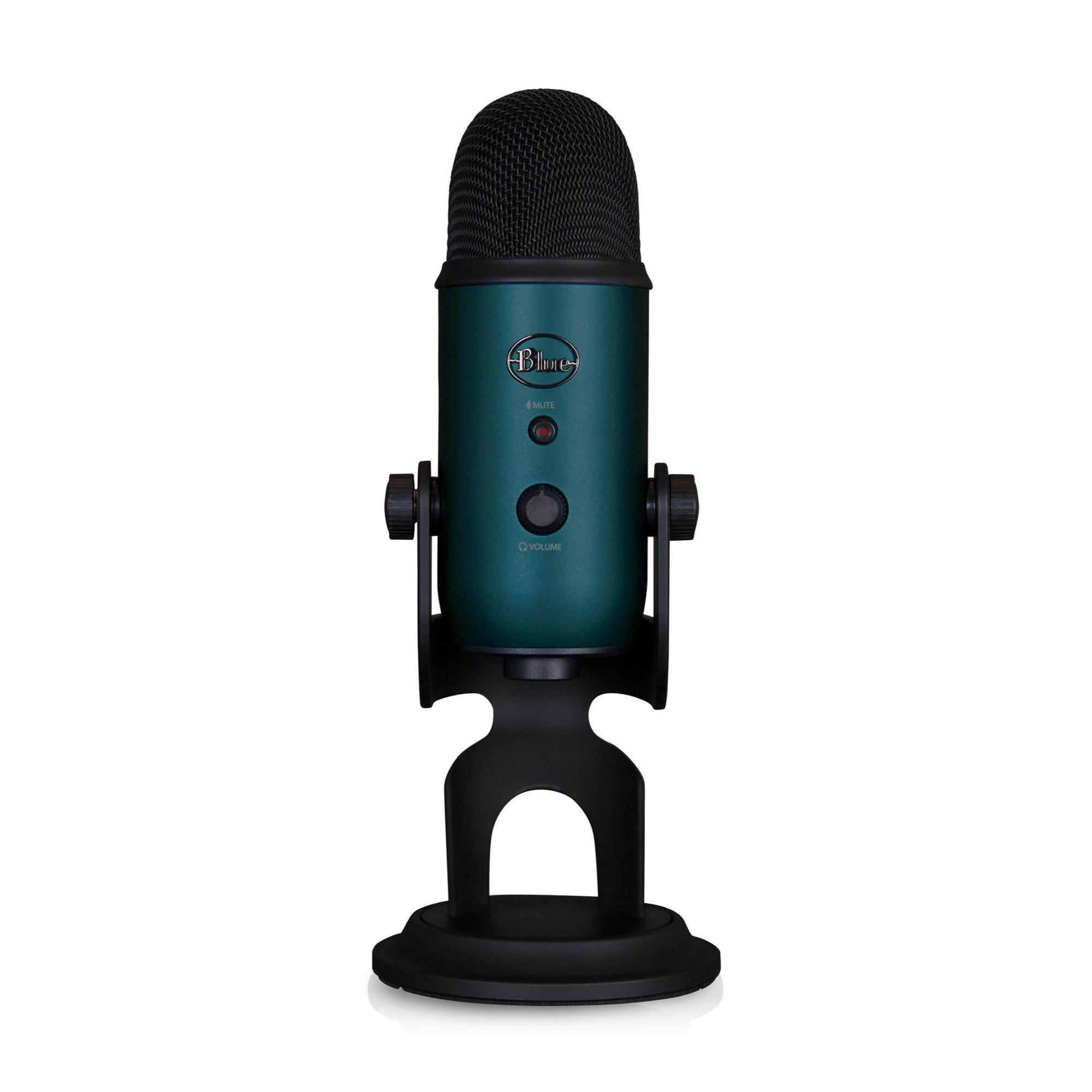 Blue Microphones Yeti Teal USB Mic with Knox Gear USB Hub and Knox Pop Filter