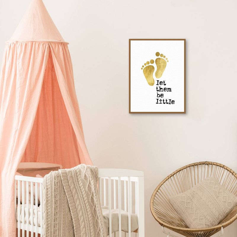 18" x 24" Let Them Be Little by Nikki Chu Framed Canvas Art Print - Masterpiece Art Gallery