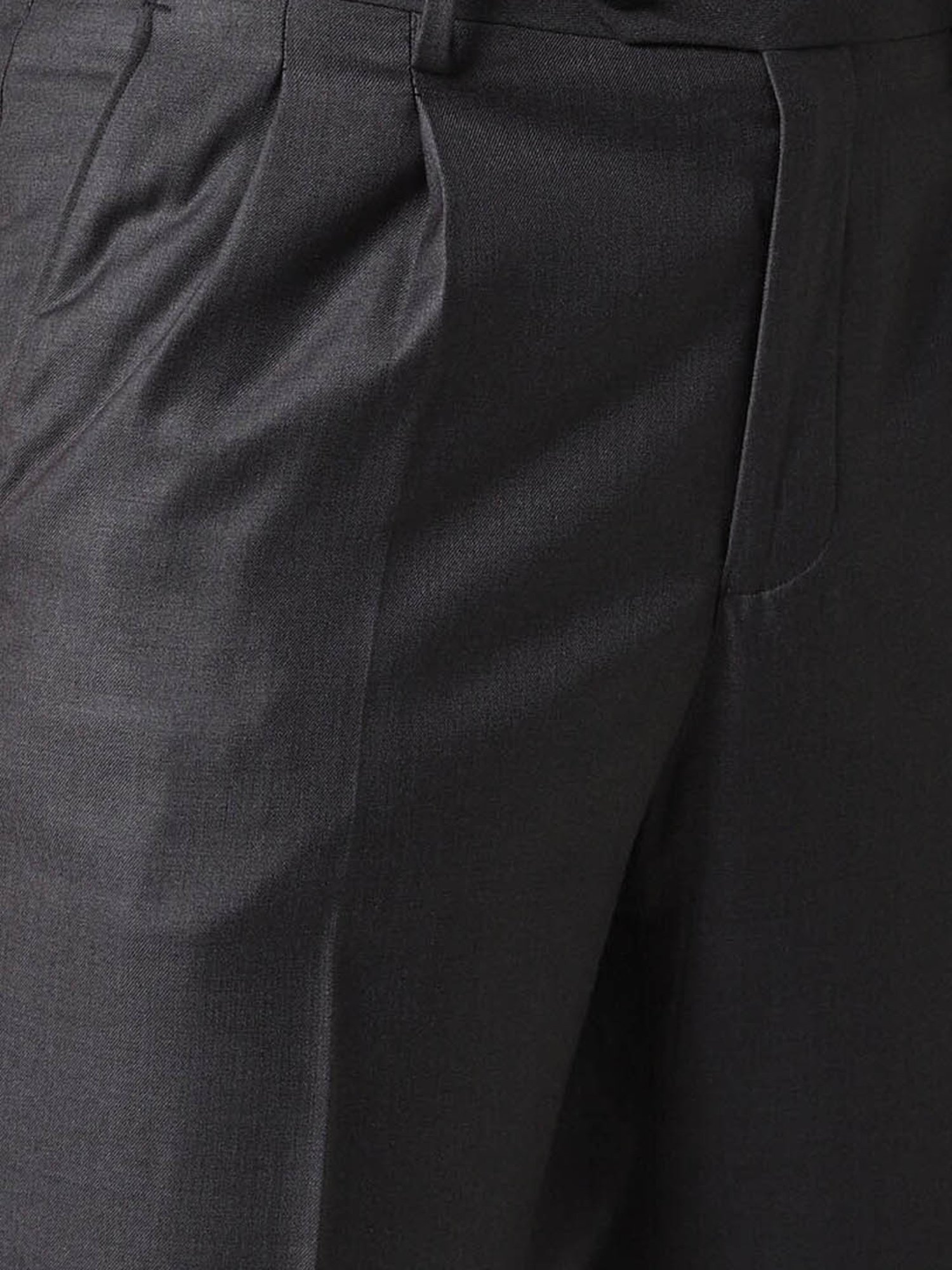 Van Heusen Shine Grey Regular Fit Trousers