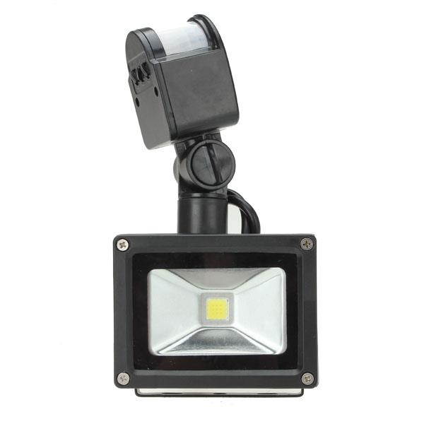 10W White 800LM PIR Motion Sensor Security LED Flood Light 85-265V