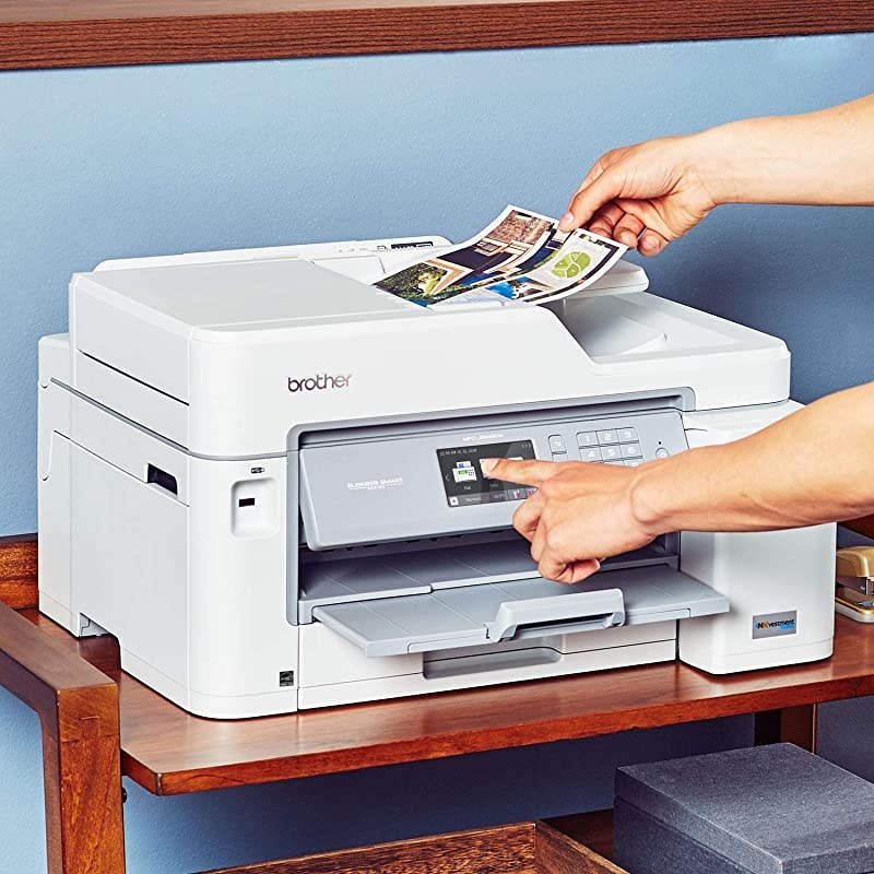 Inkjet Printer MFCJ5845DW XL INKvestment Color Inkjet AllinOne Printer with Wireless Duplex Printing and Up to 2Years of Ink Inbox