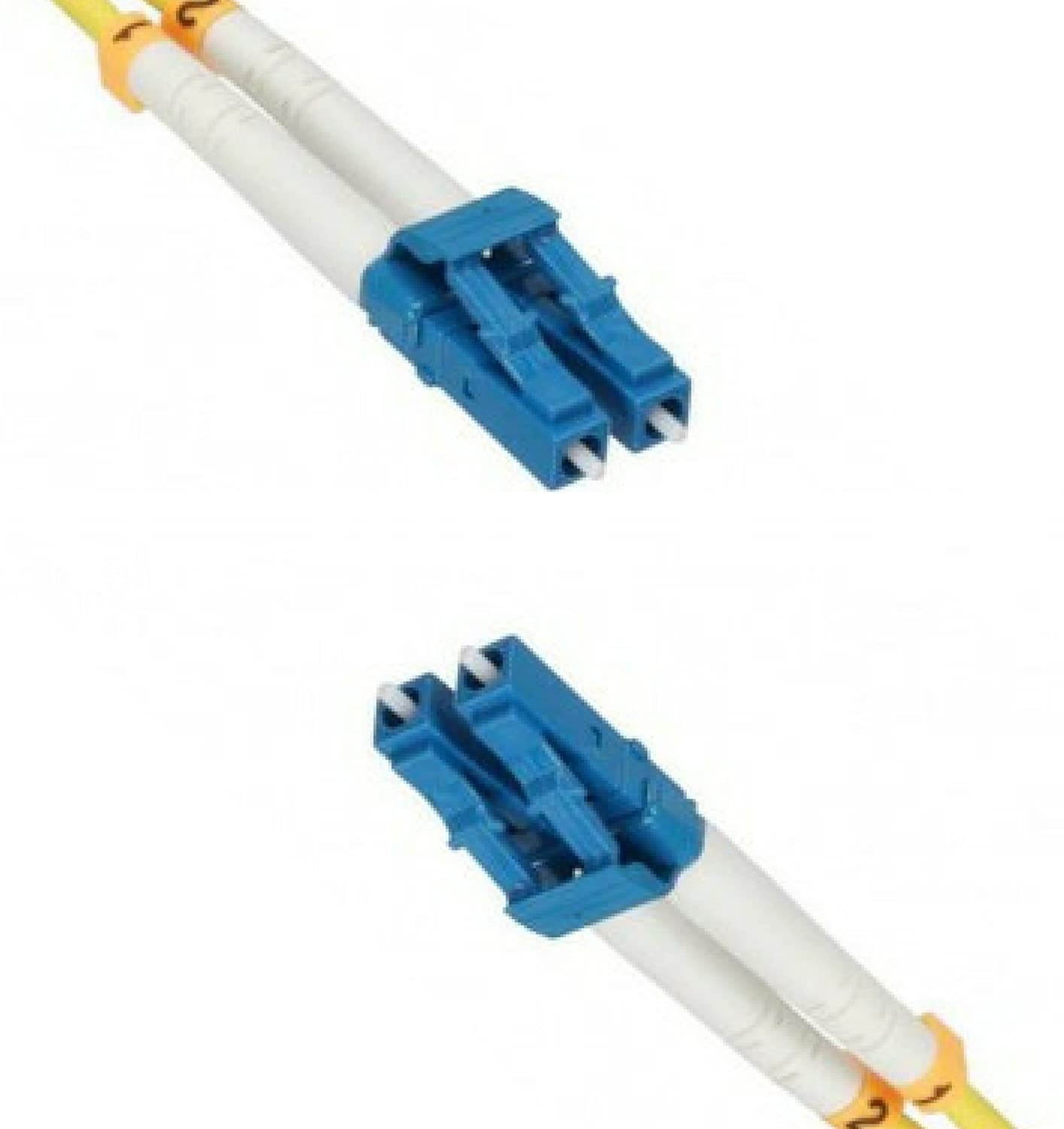 FiberShack - Duplex Fiber Optic Patch Cables - Single Mode - LC ST SC. 1M & 3M. (1M LC to LC)