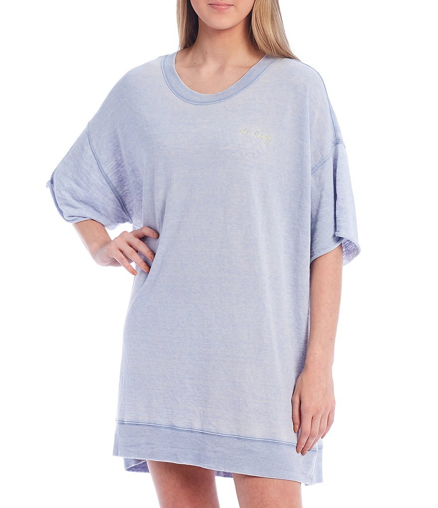 Karen Kane Short Sleeve Tie-Dye Hoodie