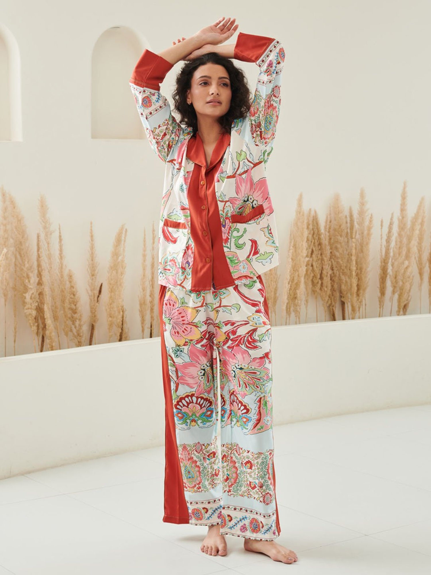 Dusk Attire Multicolor Donna Pyjama Set