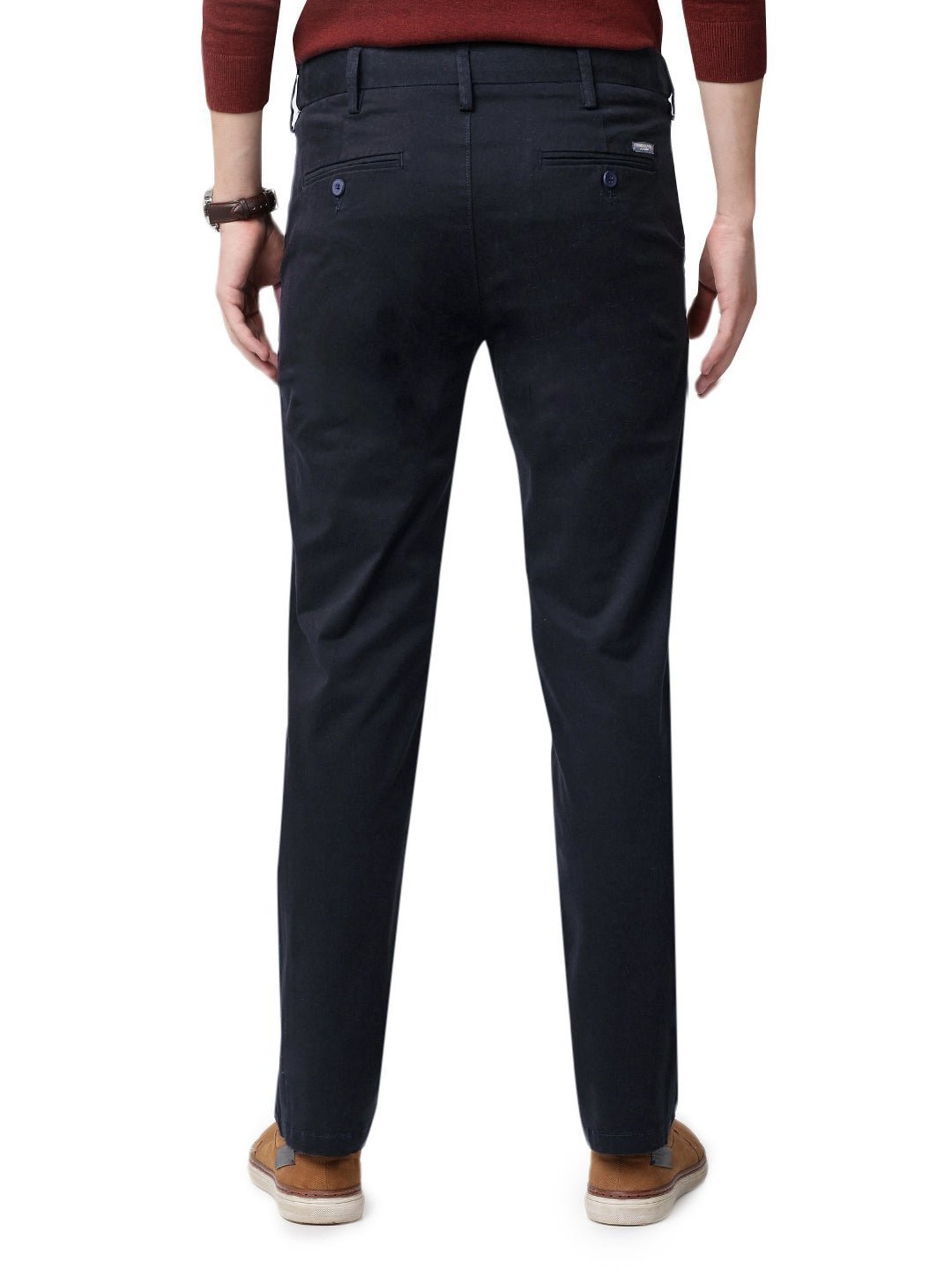 MinusOne Navy Regular Fit Chinos