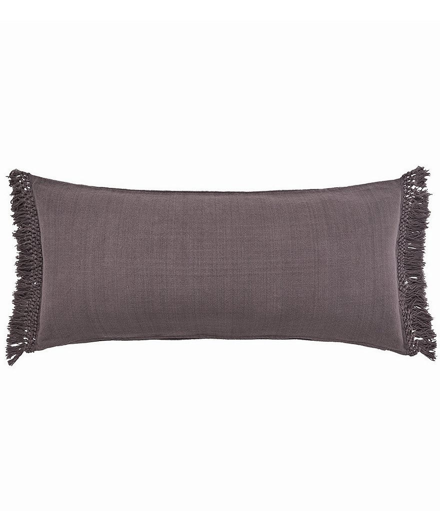 ELISABETH YORK Lavato Fringed Bolster Pillow