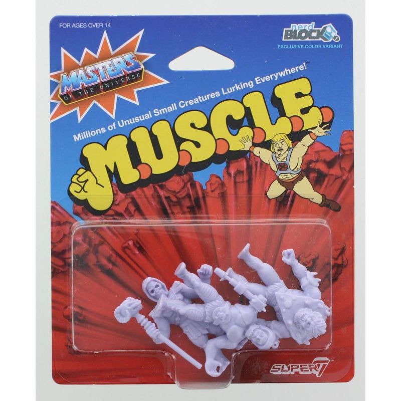 Nerd Block Masters of the Universe M.U.S.C.L.E. 3-Pack: Skeletor, Beast Man, Trap Jaw