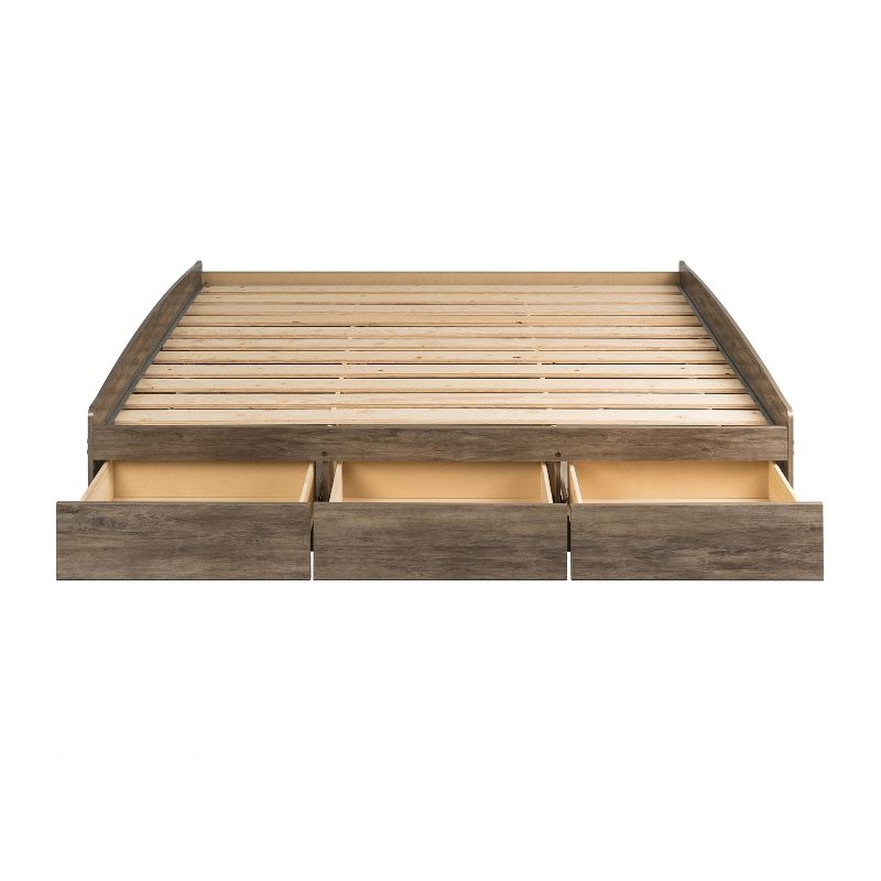 Jupiter Mid Tufted Platform Bed - Queen - Gray - Baxton Studio