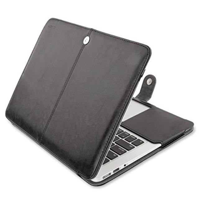 Mosiso MacBook Air 11 Sleeve Case, Premium Quality PU Leather Book Cover Clip On Folio Case for MacBook Air 11.6" (Models: A1370 and A1465)