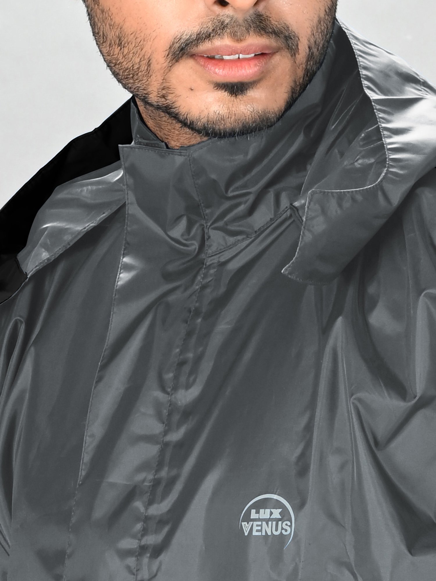 Lux Venus Grey Raincoat Set