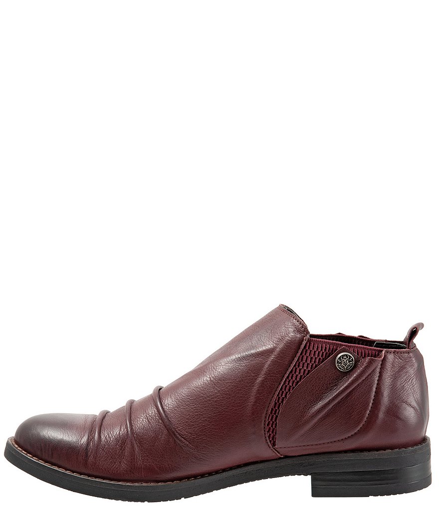 Bueno Pina Leather Ruched Slip-On Block Heel Loafers