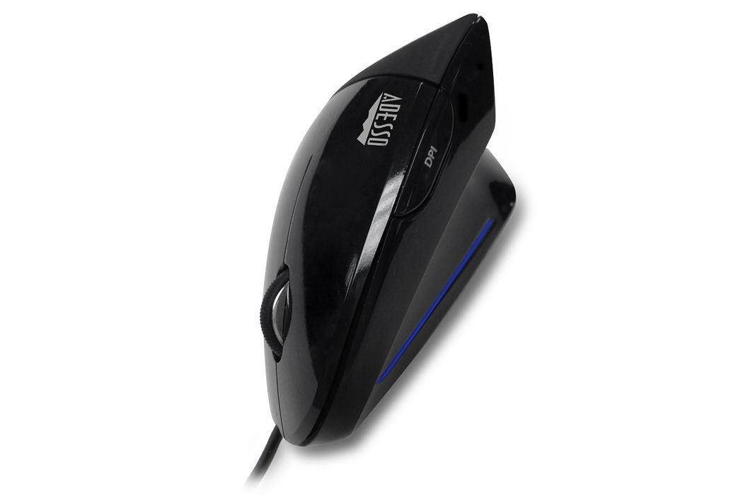 Adesso IMOUSE E1 USB 6-Buttons Vertical Ergonomic Illuminated Mouse