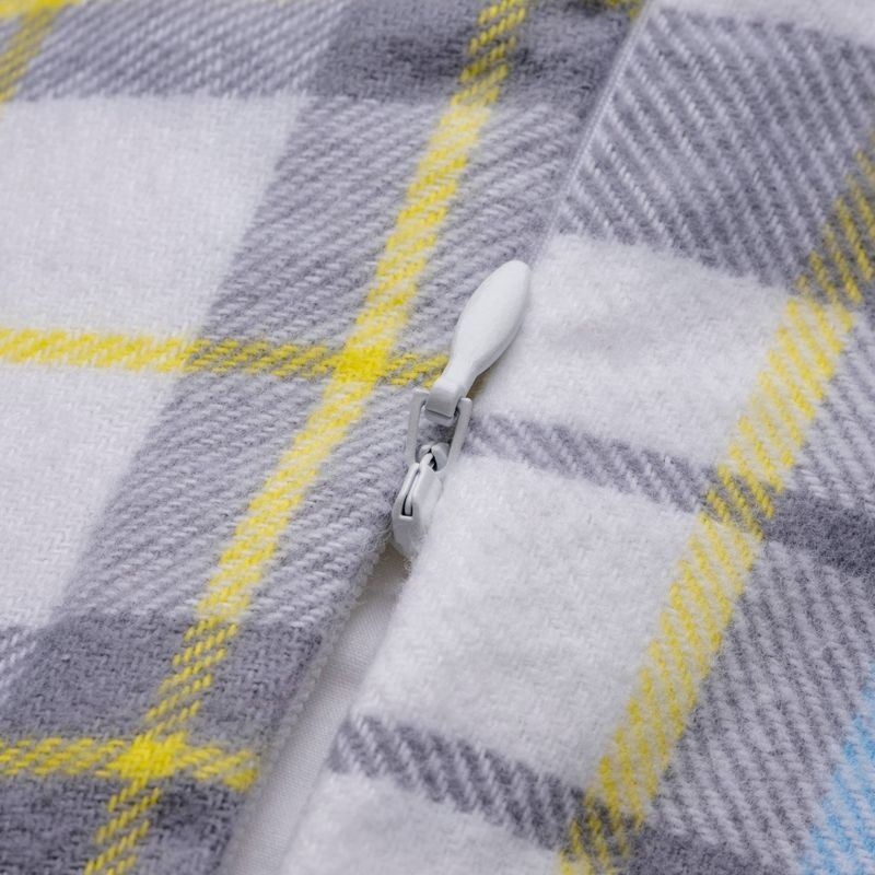 Queen Merrick Printed Flannel Duvet Cover Set - Martha Stewart