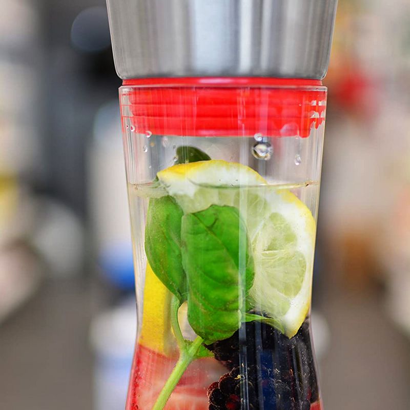 GROSCHE RIO Glass Infusion Water Pitcher and Sangria Maker Carafe with Stainless Steel Smart Filter Lid, 34 fl oz