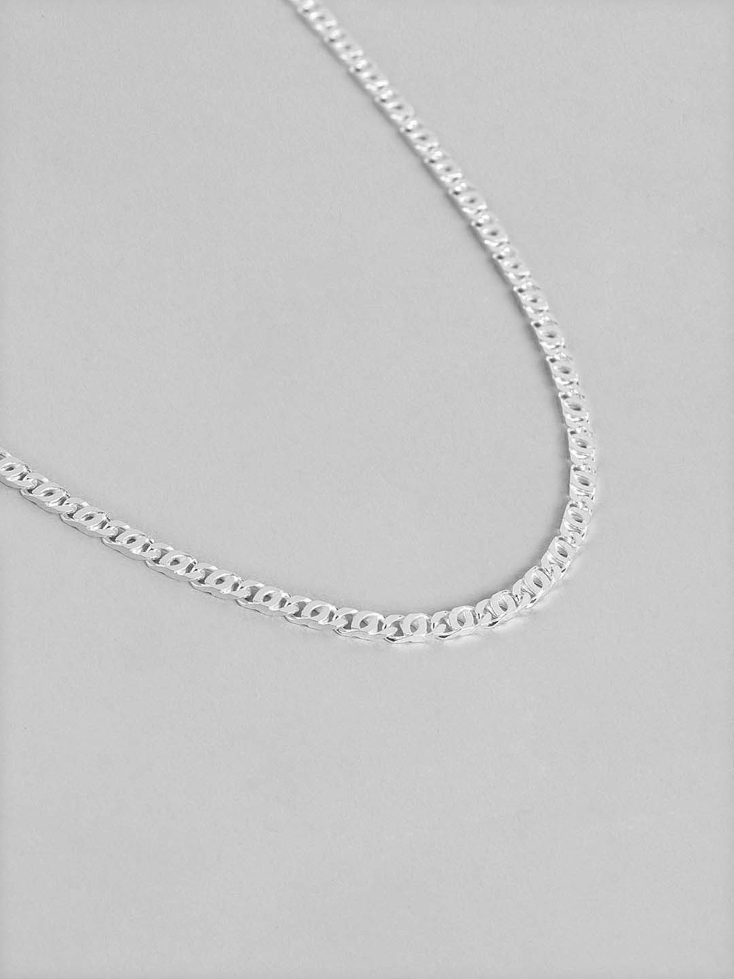 Zavya 925 Silver Royal Links Link Chain with Lobster Claw for Men for Men