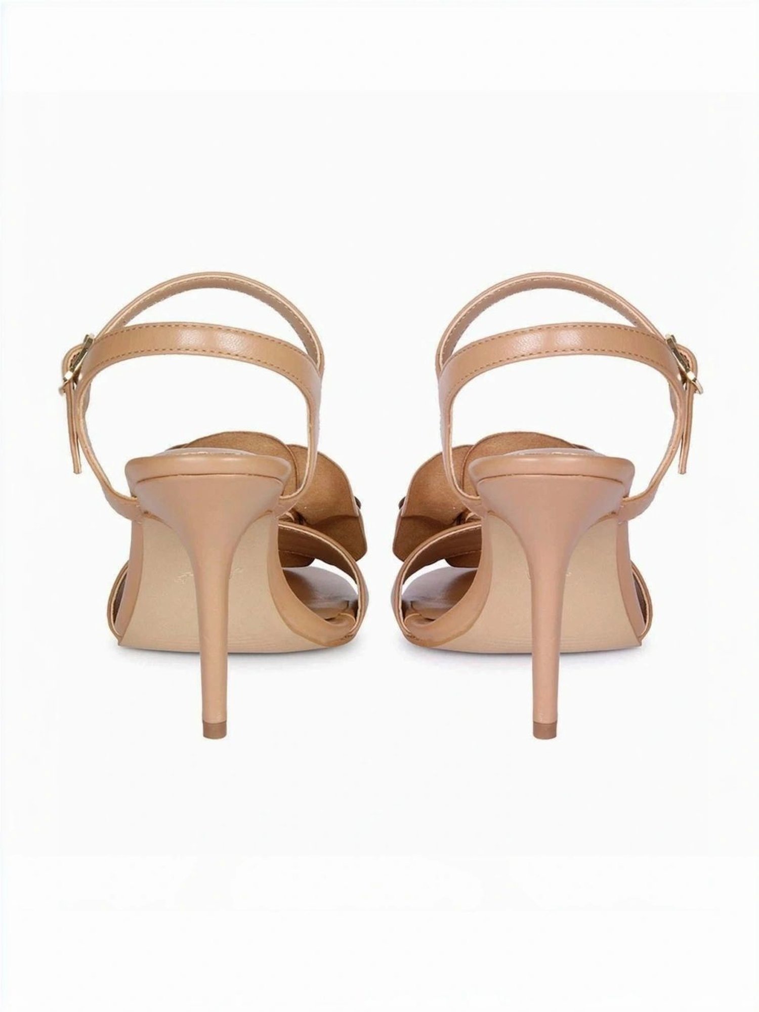 Saint G Women's Veronique Beige Ankle Strap Stilettos