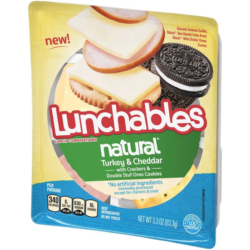 Oscar Mayer Lunchables Natural Turkey And Cheddar - 3.33oz