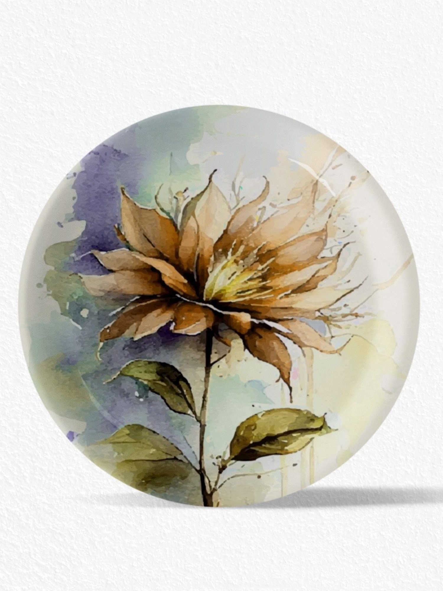 Nestroots English Floral Multicolor Porcelain Wall Plate