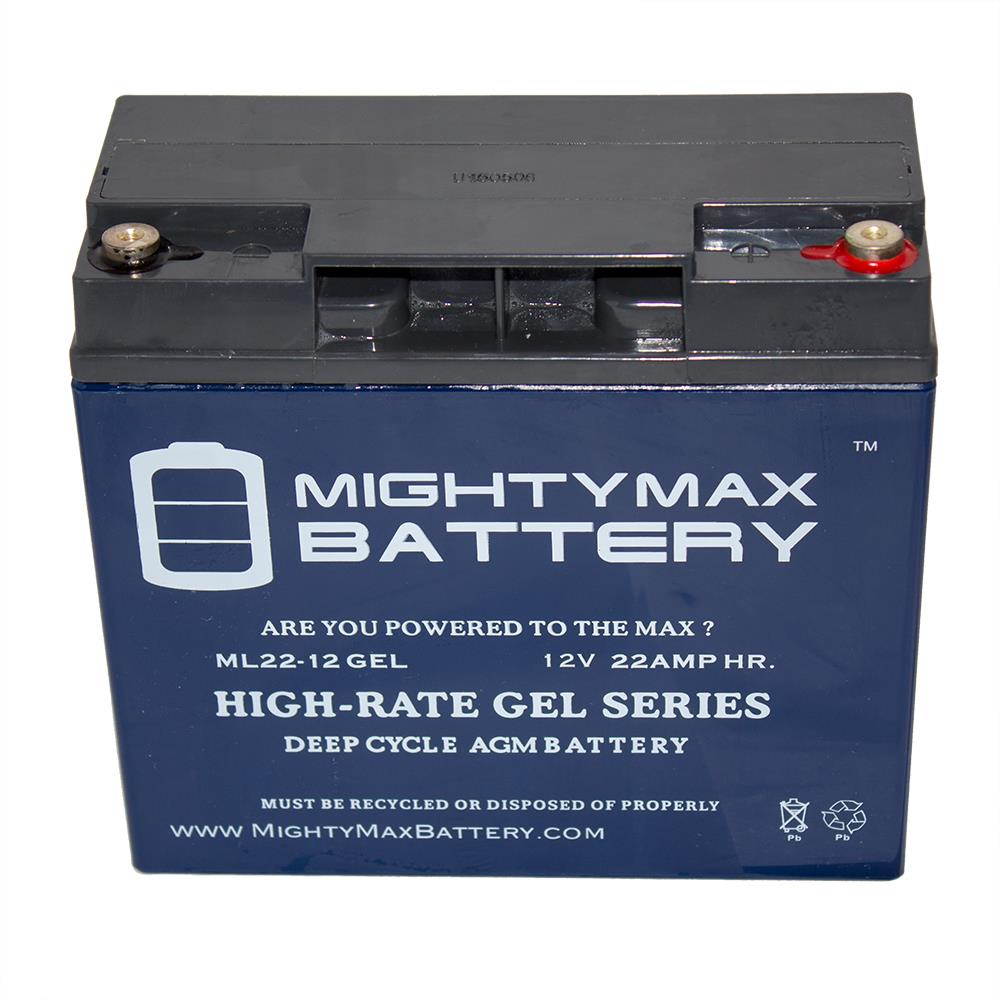 12V 22AH GEL Battery Replaces Bat-Caddy X2 Pro Golf Caddy