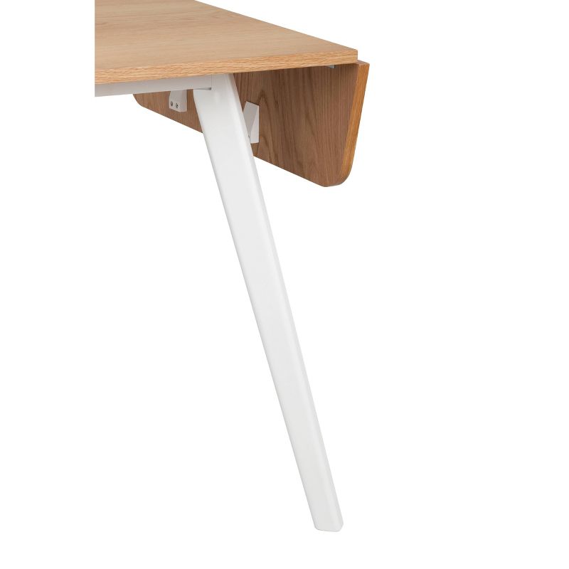 Abacus Extendable Dining Table Oak Brown/White - Universal Expert