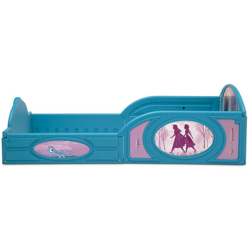 Toddler Disney Frozen 2 Sleep and Play Bed with Attached Guardrails - Delta Children