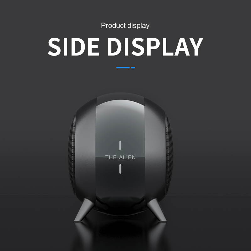 Mini Metal Wireless Bluetooth Speaker, TWS Interconnection Card Subwoofer HIFI Stereo Surround