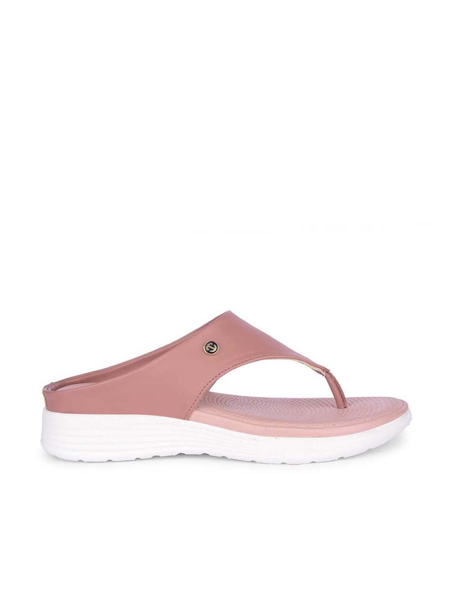 Healers by Liberty Women's Peach Thong Wedges