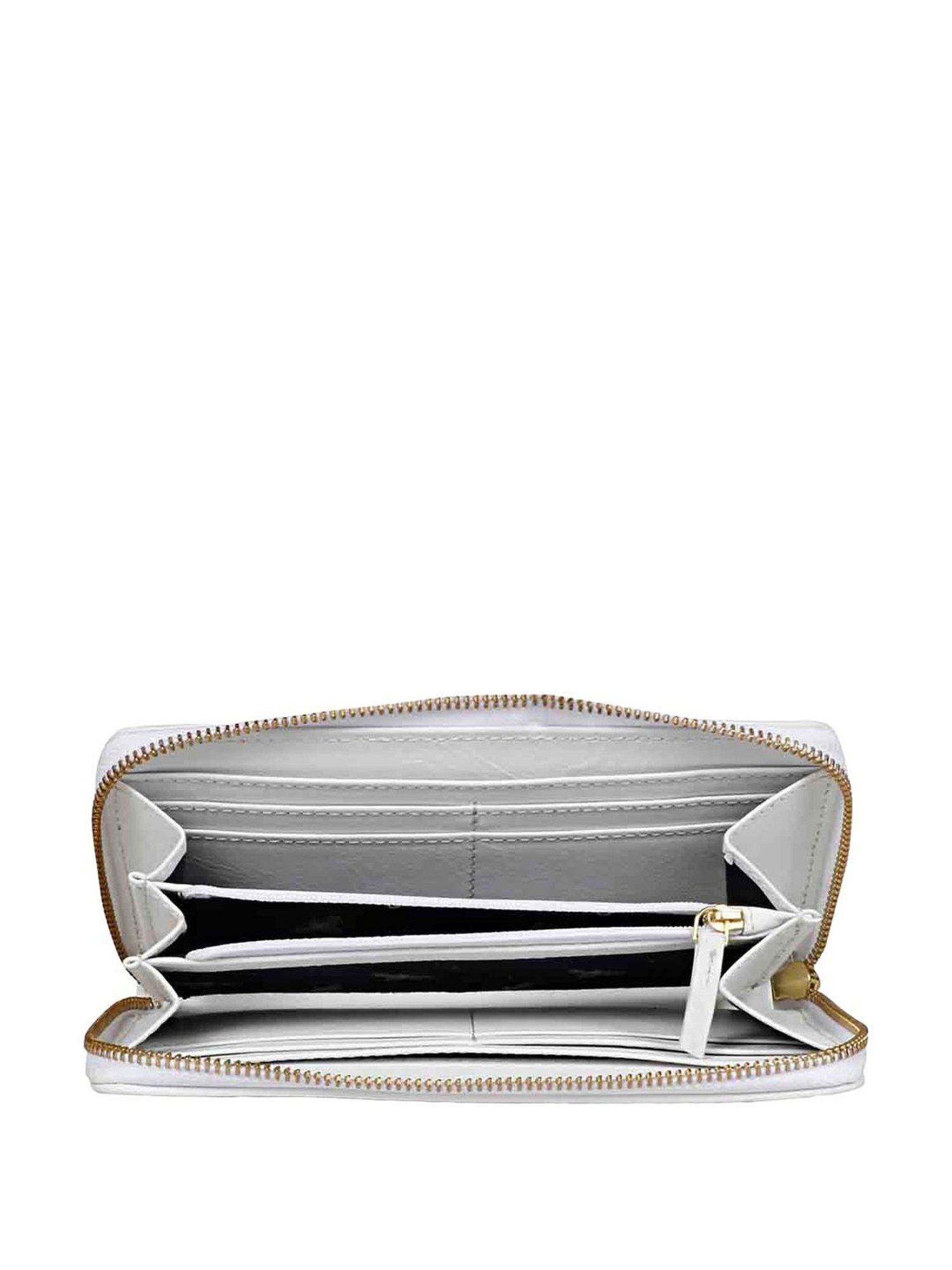 Saint G Blue Solid Zip Around Wallet for women