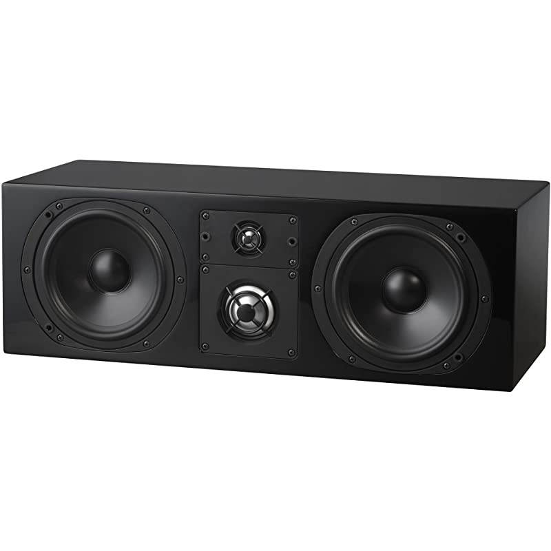 C Series C LCR Premium Home Theater 3-Way Center Channel Speaker - Clean, Hi-Res Audio | Sealed Box | Aluminum Drivers | Front Left, Front Right, or Center | Single, High Gloss Black