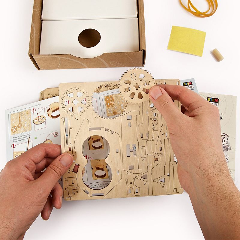 UGears STEM LAB Gearbox - Educational Mechanical Model Kit