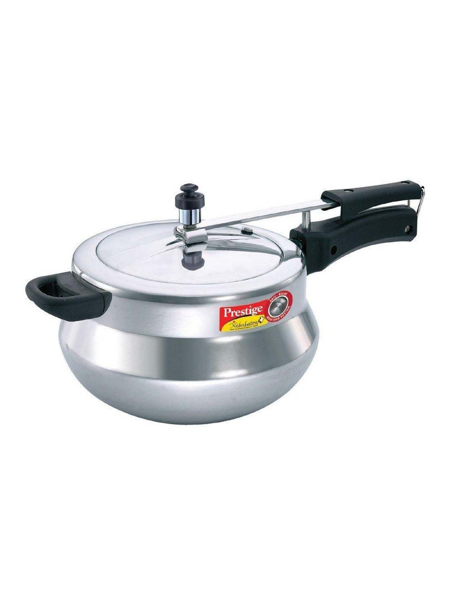 Borosil Silver Aluminium Pressure Cooker (5 L)